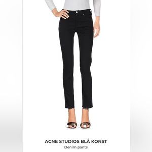 ACNE STUDIOS BLA KONST Black Skinny Jeans Size 27
